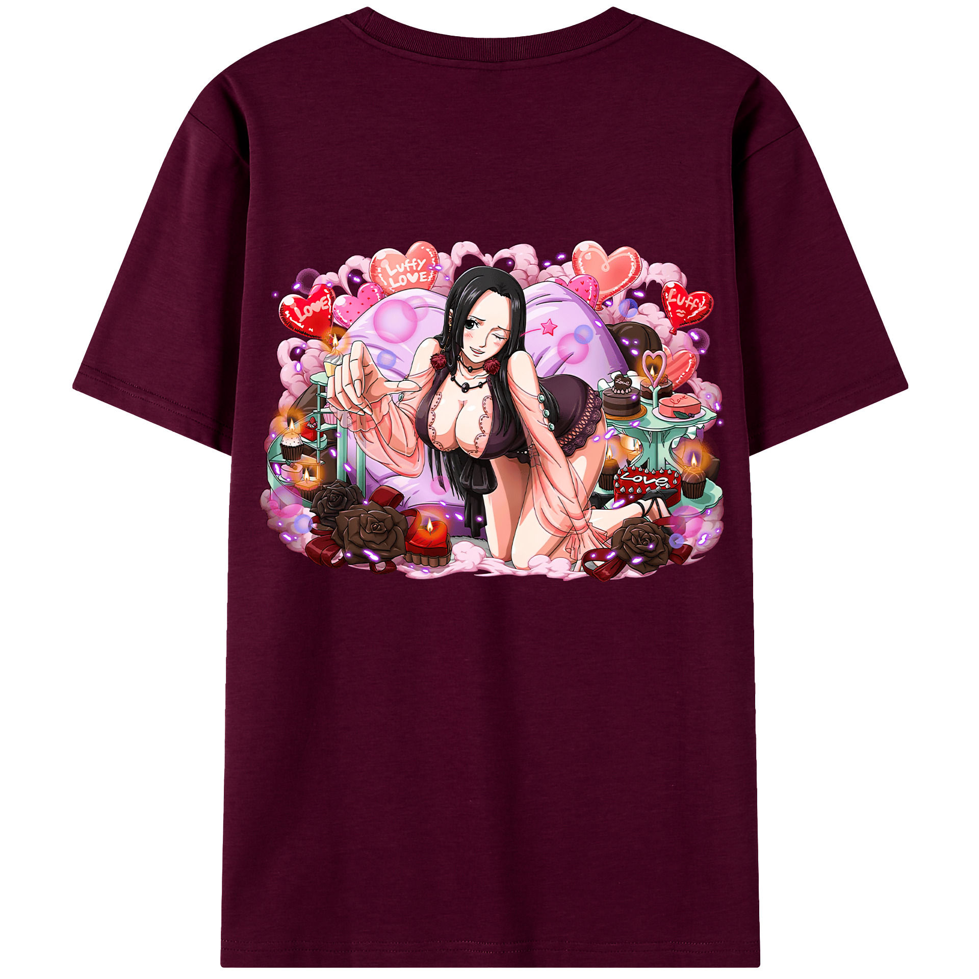 ワンピース ボア・ハンコック ONE PIECE Boa·Hancock レディース半袖Tシャツ(バックプリント)